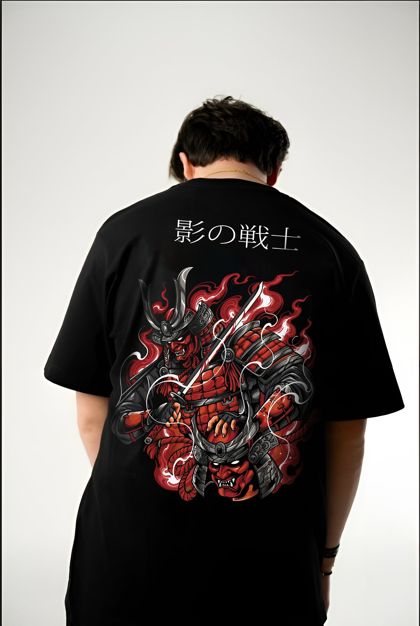 -Samurai Warrior Graphic oversized T-Shirt