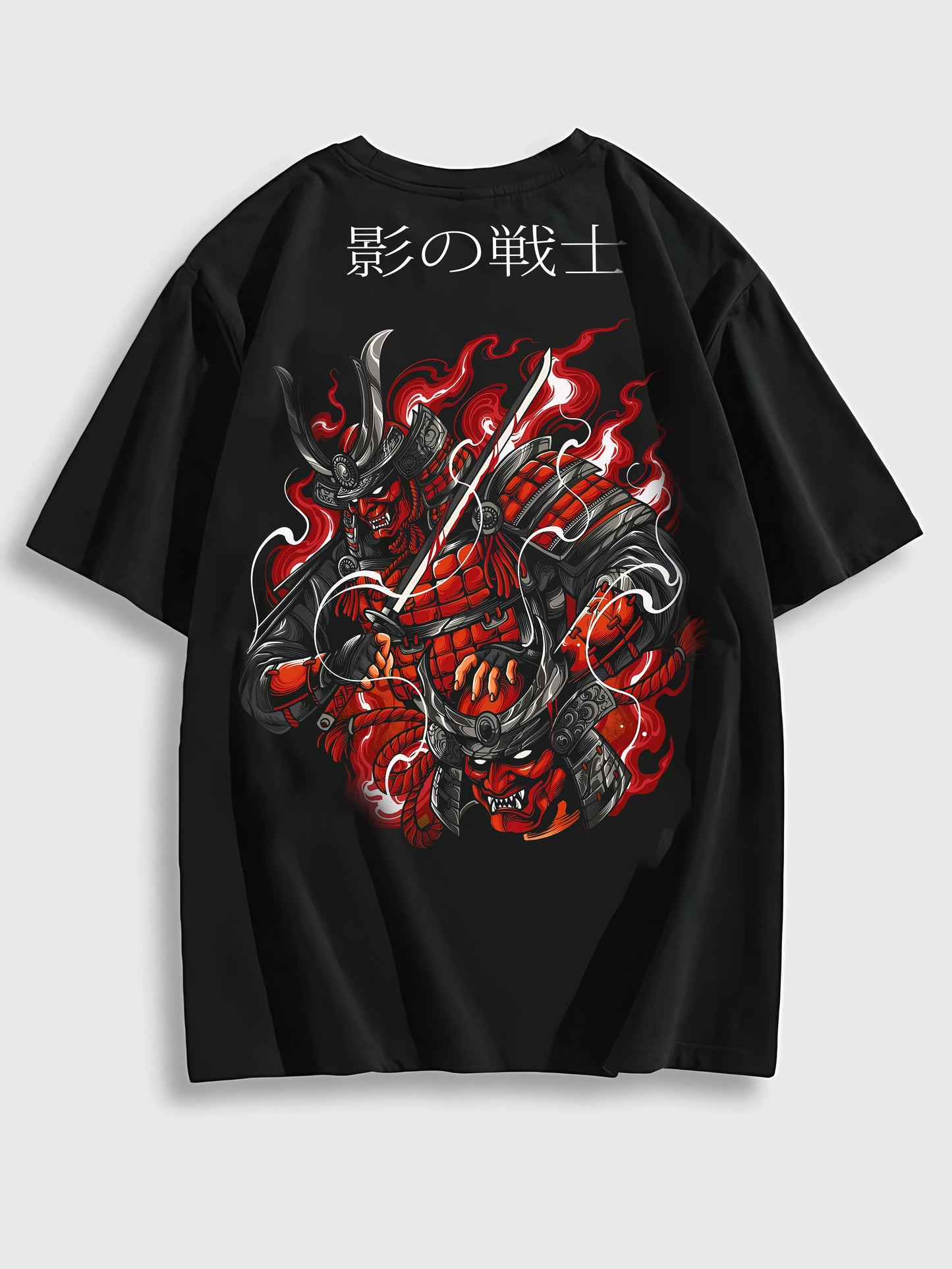 -Samurai Warrior Graphic oversized T-Shirt