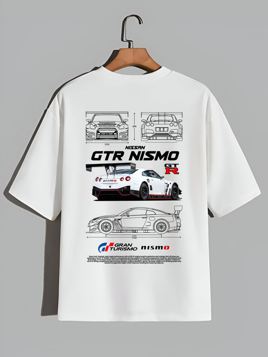 Nissan GT-R Nismo Blueprint Graphic Oversized Tee – Gran Turismo Edition