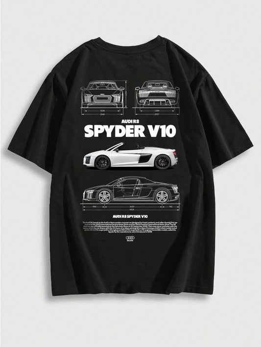 Oversized french terry T shirt Audi R8 EDITION